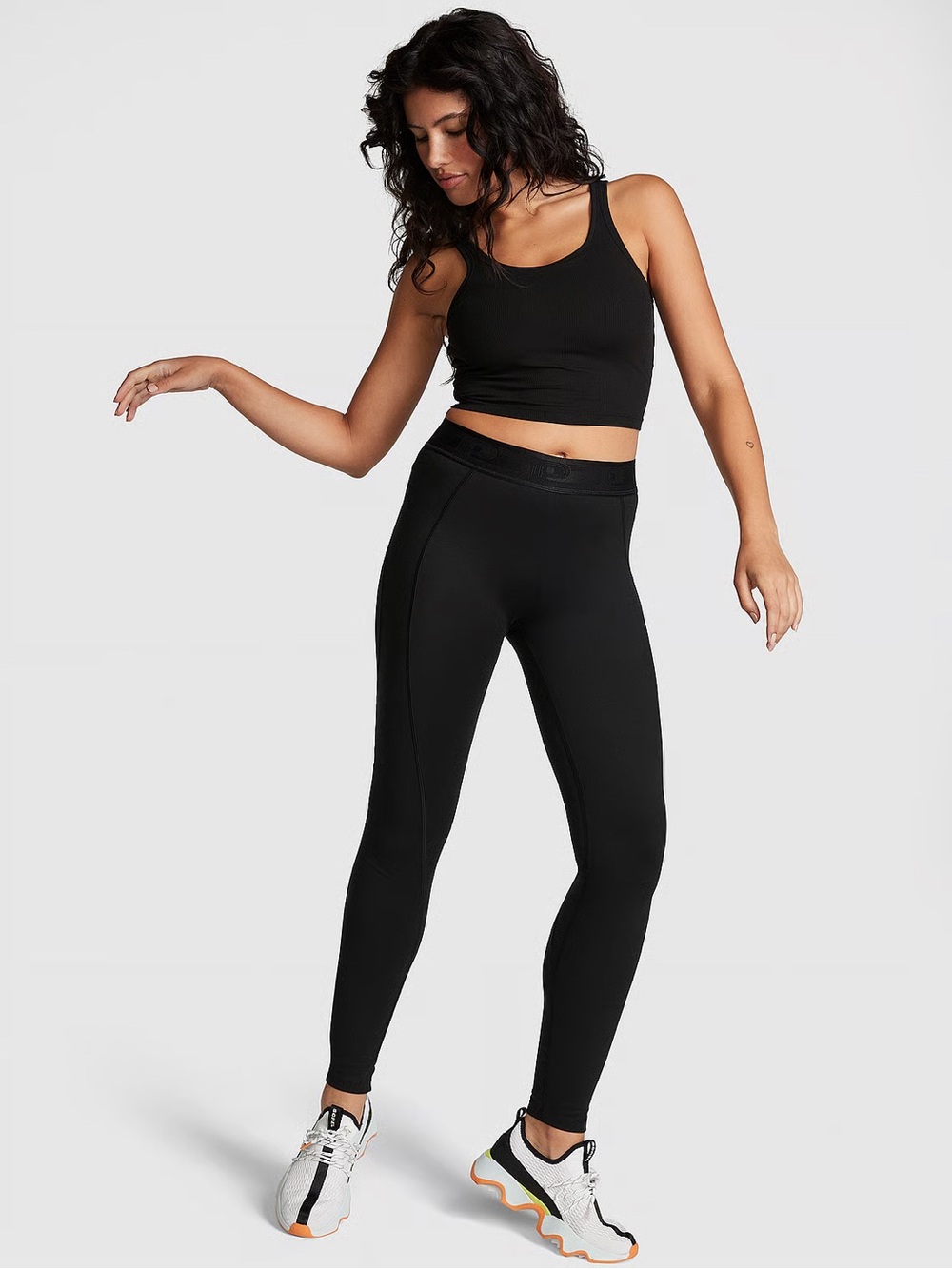 NWT PINK ACTIVE VICTORIA’S SECRET ULTIMATE HIGH-WAIST LEGGINGS Black Size Medium